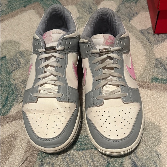 Nike Dunk Low in Cream, Gray, and Pink size 7.5 with box Air Force ones - Picture 2 of 7